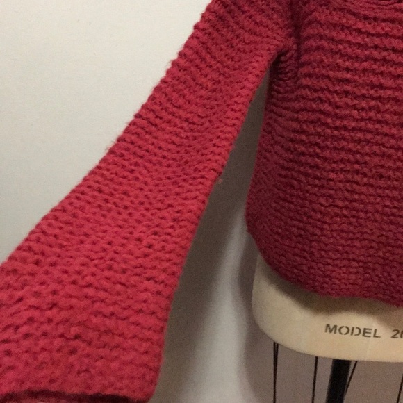 SOL Raspberry Alpaca Blend Cowl Neck Sweater - Picture 4 of 11